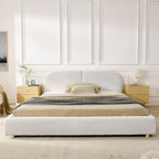 Queen Size Upholstered Bed Frame - Modern Minimalist Design.