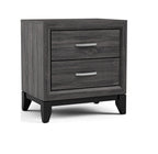Two Tone Nightstand with Two Drawers for Bedroom.