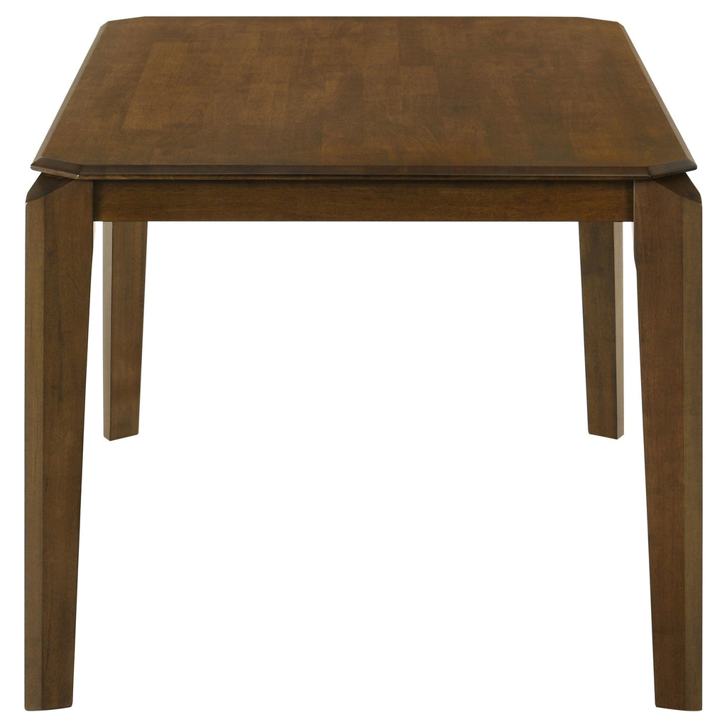 Warren Dark Brown Rectangular Dining Table - Seats 6.