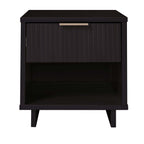 Granville 18' Nightstand in Black (1-Drawer)
