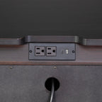 Mid-Century Modern Nightstand with USB Charging Port.