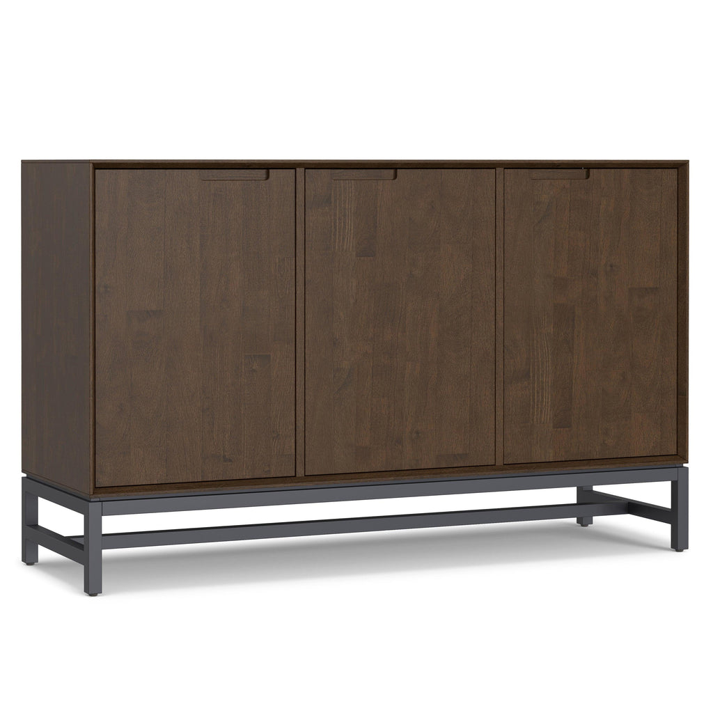 Walnut Brown Sideboard Buffet for Functional Storage.