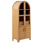K&K Arched Kitchen Pantry Cabinet for Storage & Organization.