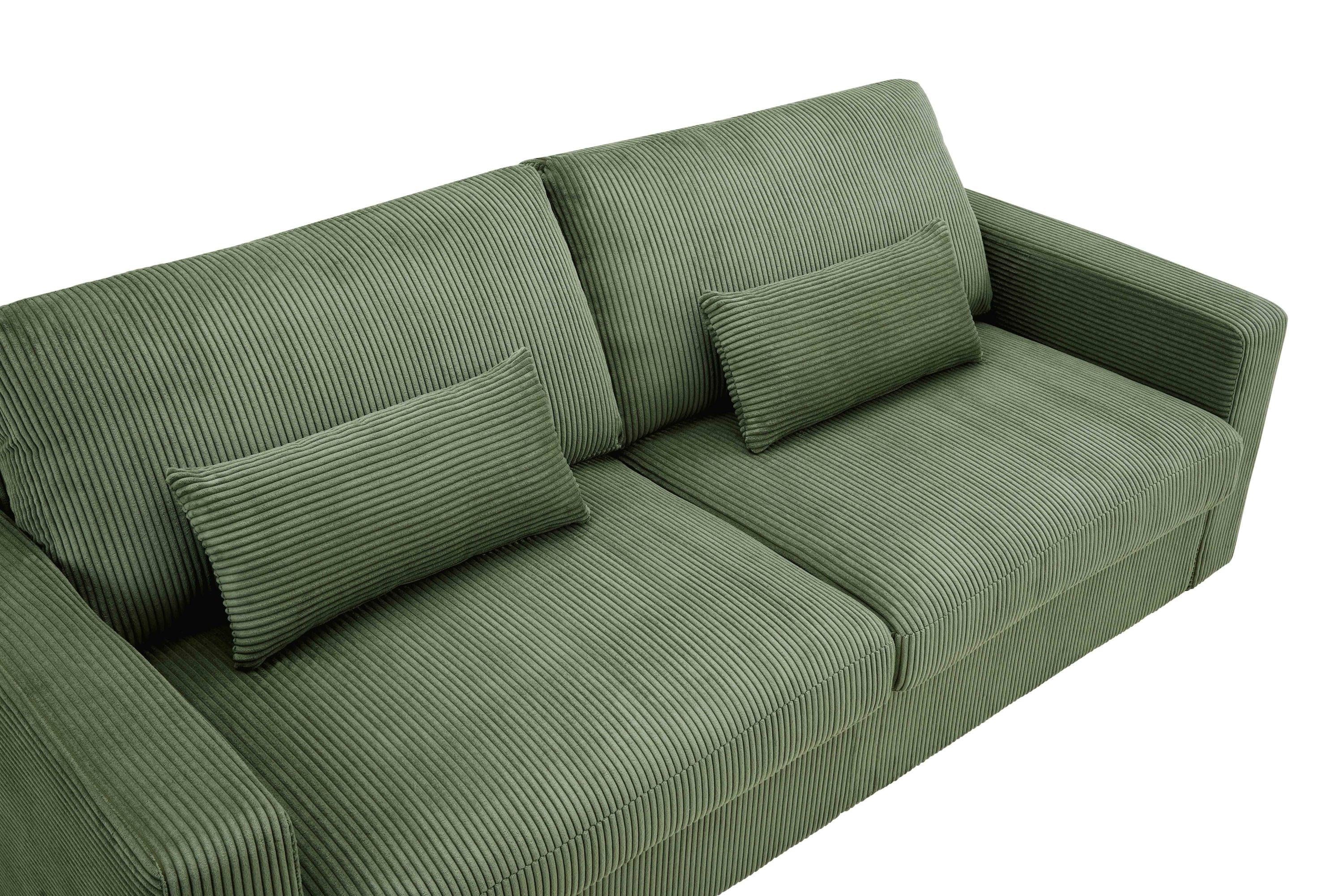 Modern Loveseat Sofa for Small Space - Removable Cover & Spring Cushions.