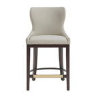 Blair Stone Leatherette Counter Stool with Beech Wood Legs