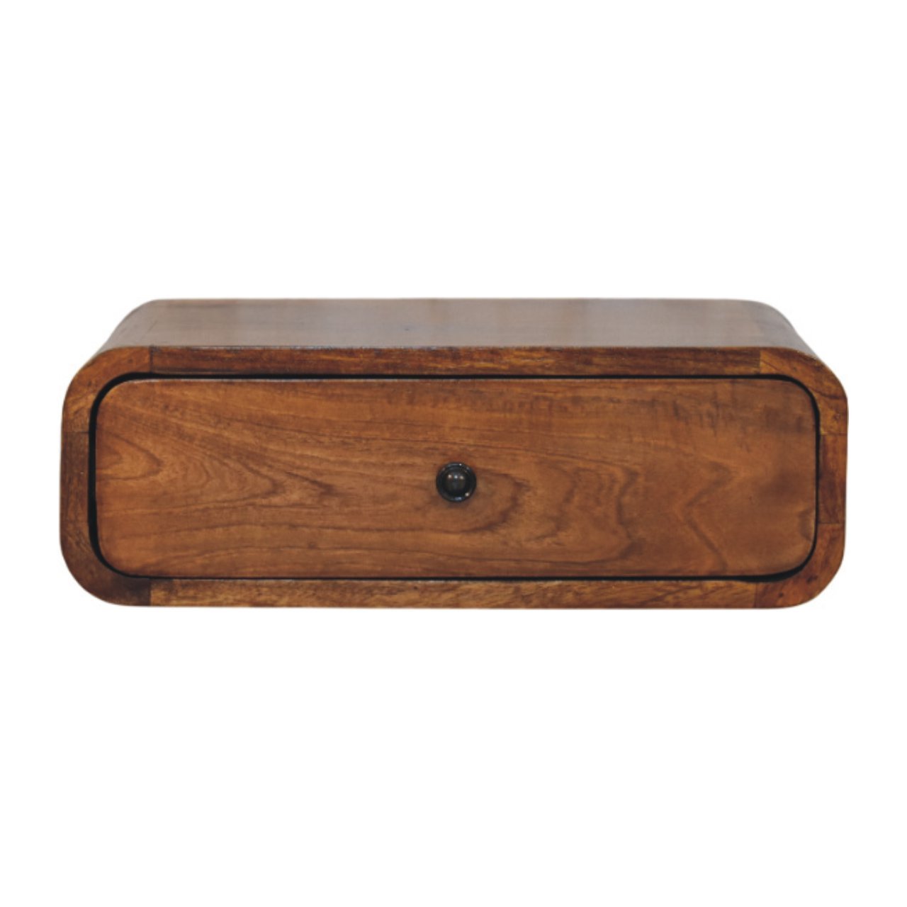 Avora Wall-Mounted Honey Caramel 1-Drawer Nightstand