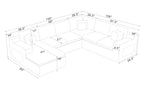 Upholstered Full Compressed Sectional for Instant Comfort.