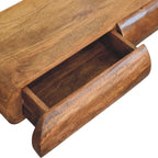Solid Wood Wall-Mounted Console Table for Modern Spaces.