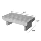 Mid Century Modern Coffee Table with Grey Wood Texture.