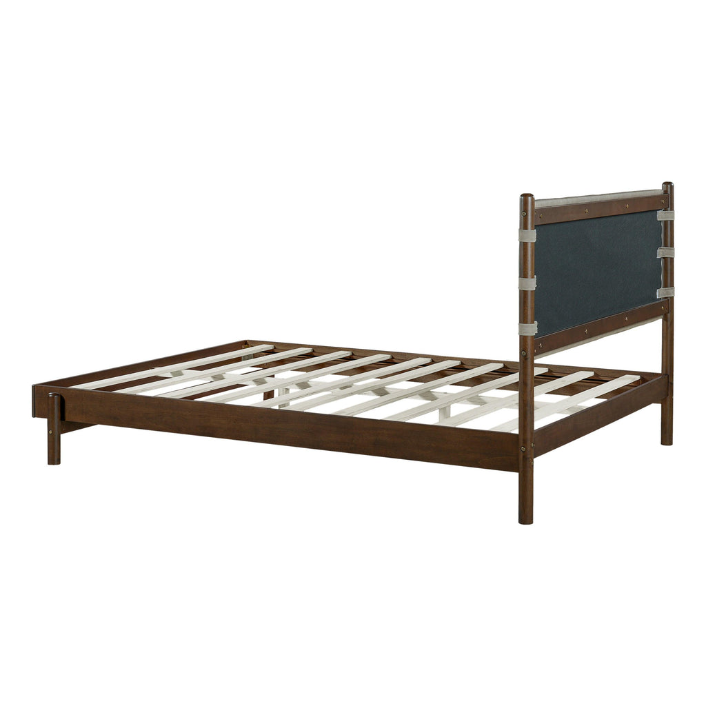 Queen Rubber Wood Bed Frame with Headboard.