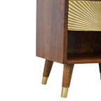 Manila Gold One Drawer nightstand.
