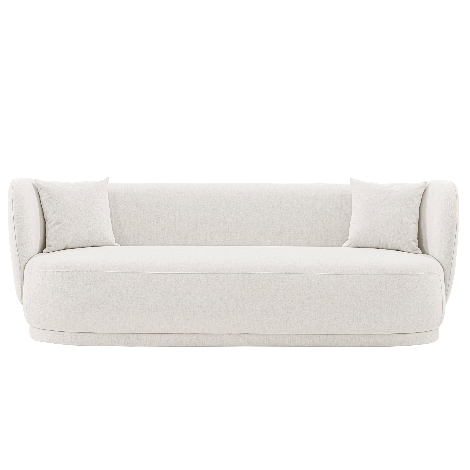 Siri 93' Upholstered Sofa in Cream
