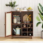 Wine Bar Cabinet with Storage – 34 Inch Sideboard.