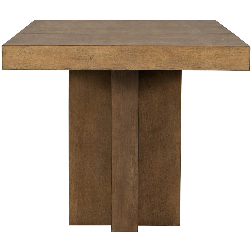 Extendable Wood Dining Table Set for 6 with Bench & Chairs.