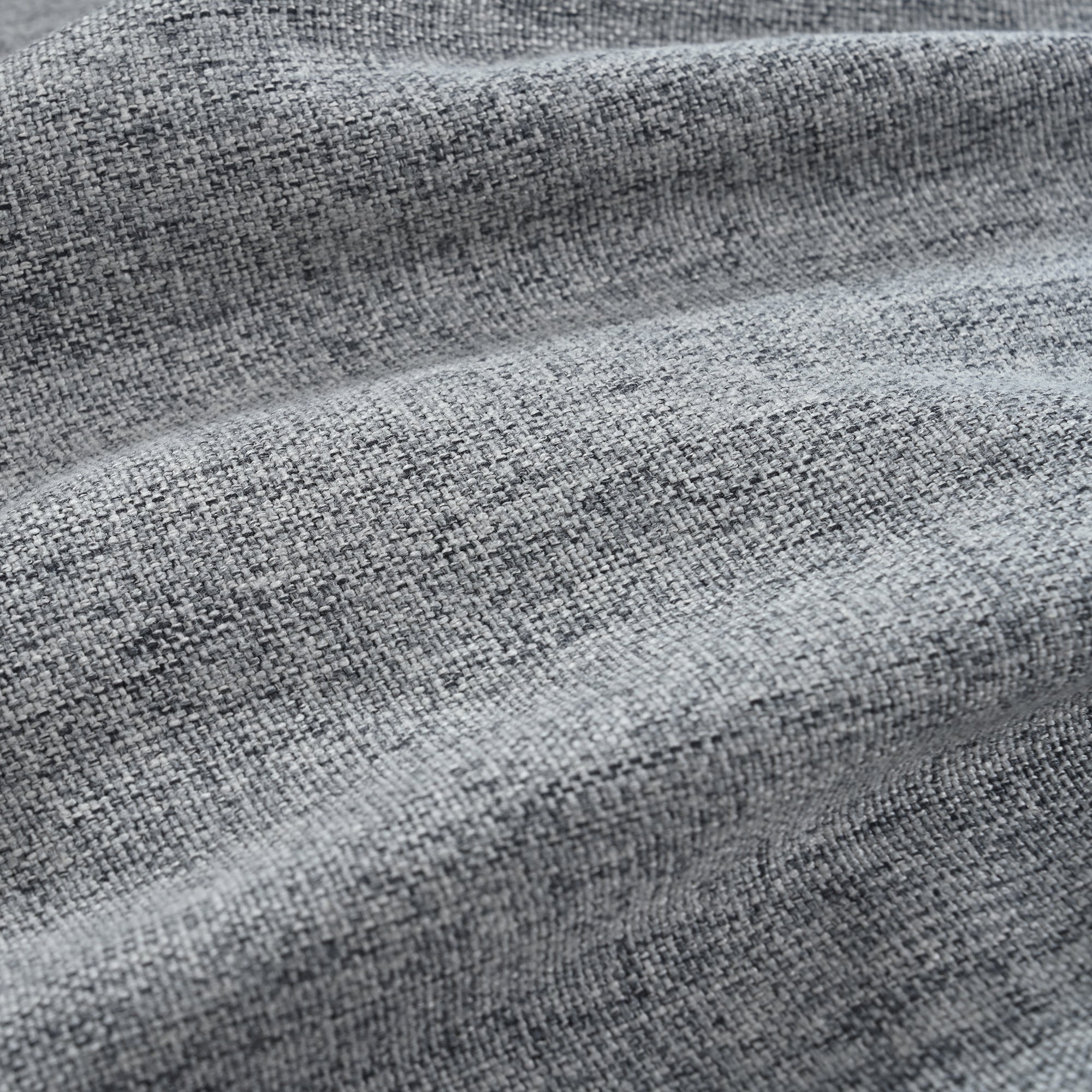 Close-up of soft gray chenille fabric on 130' U-Shaped Sectional Sofa, highlighting its textured weave and cozy feel.