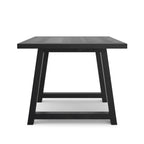 Whitley Black Wooden Dining Table.