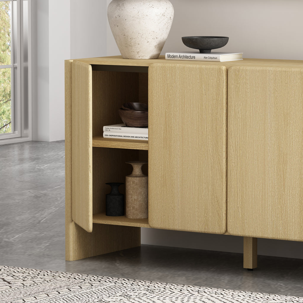 Linda 60' Sideboard in Natural Oak