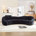 Modern Curved Sofa with Love Heart Design for Living Room.