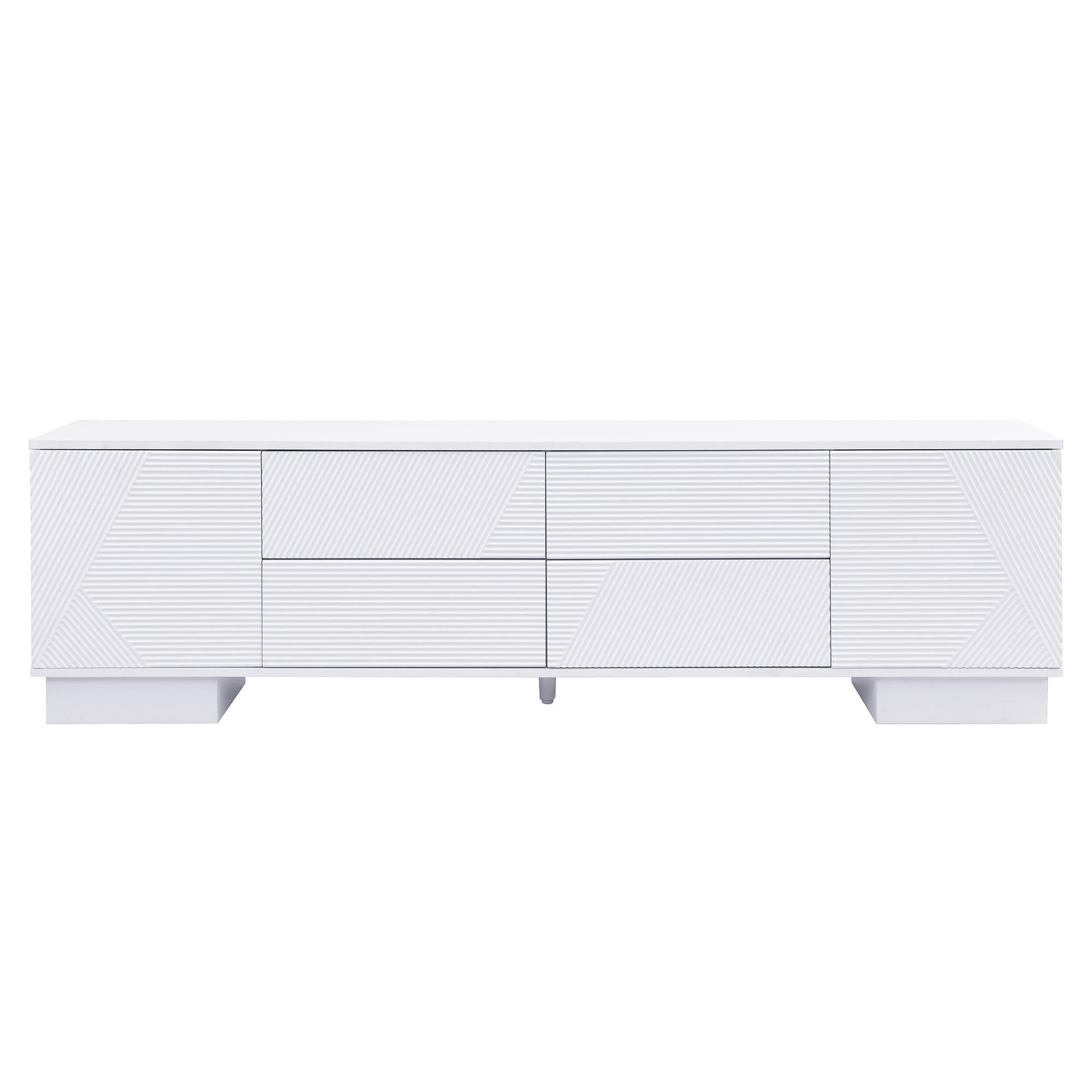 70.8'' Modern TV Stand for 75 Inch TVs - Stylish Storage Solution.