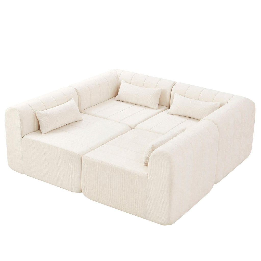 145.5 Inch Modular Sectional Sofa for Living Room.