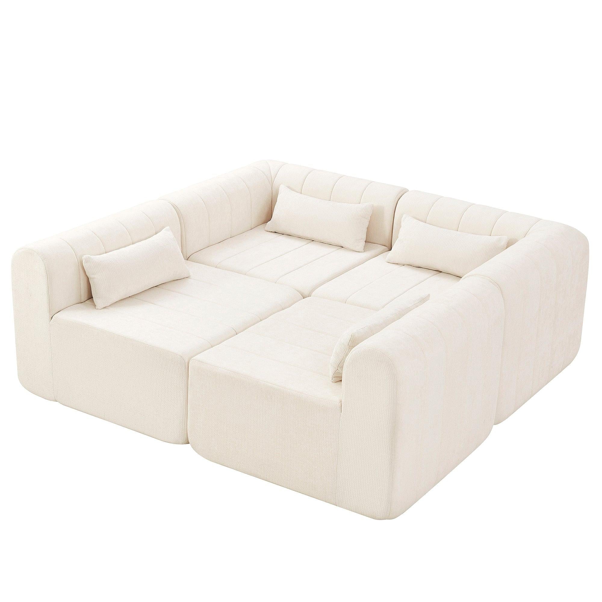 145.5 Inch Modular Sectional Sofa for Living Room.