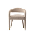Aspen Upholstered Tweed Armchair in Gold Dust
