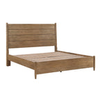 Queen Platform Bed with Removable Upholstery Cushion.