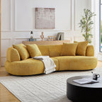 Curved Mid Century Modern Sofa for Comfortable Living.