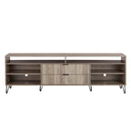 Dumbo 85' Fluted TV Stand in Rustic Gray
