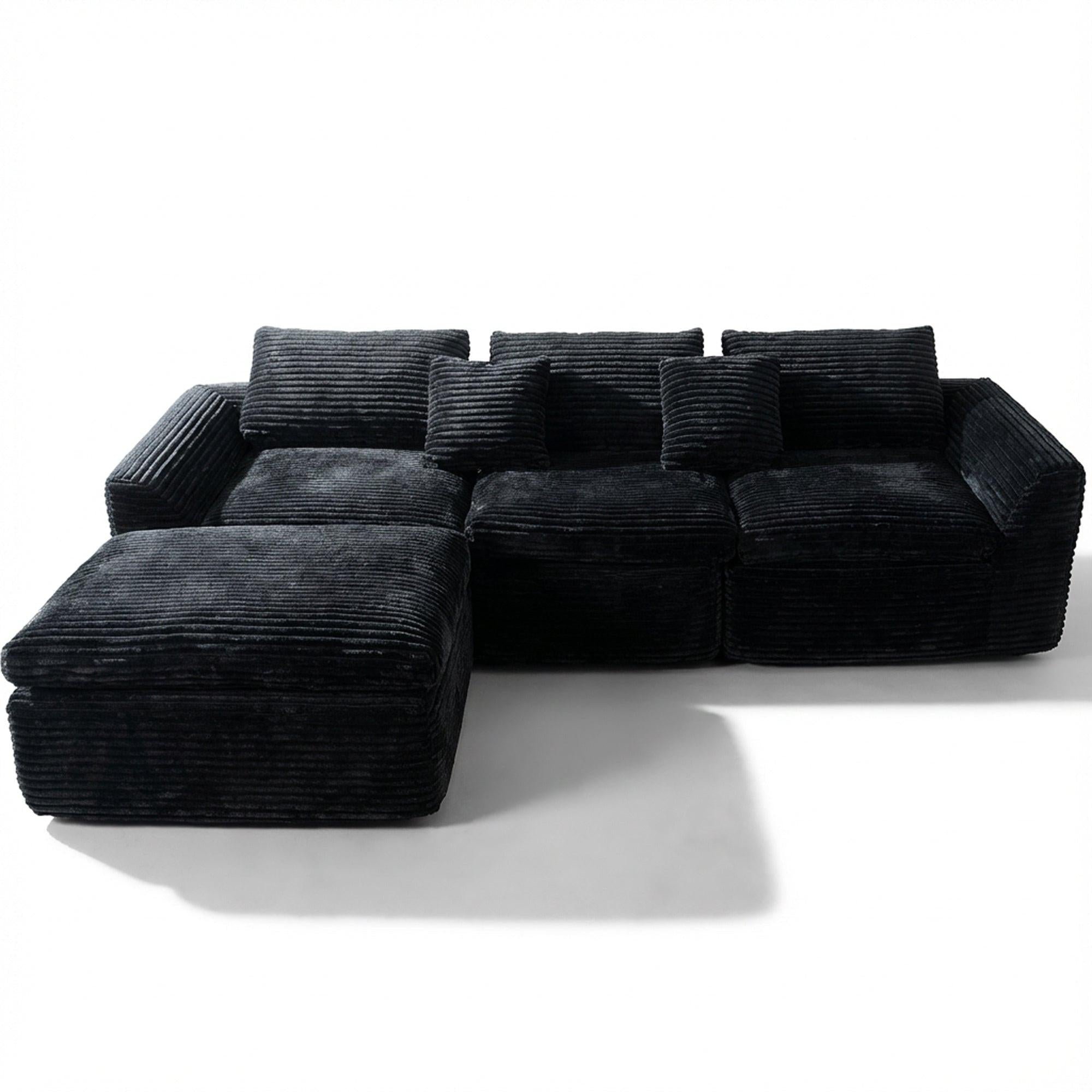 High-Resilience Boneless Sponge Sofa - Flexible Configurations.