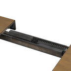 Extendable Wood Dining Table Set for 6 with Bench & Chairs.