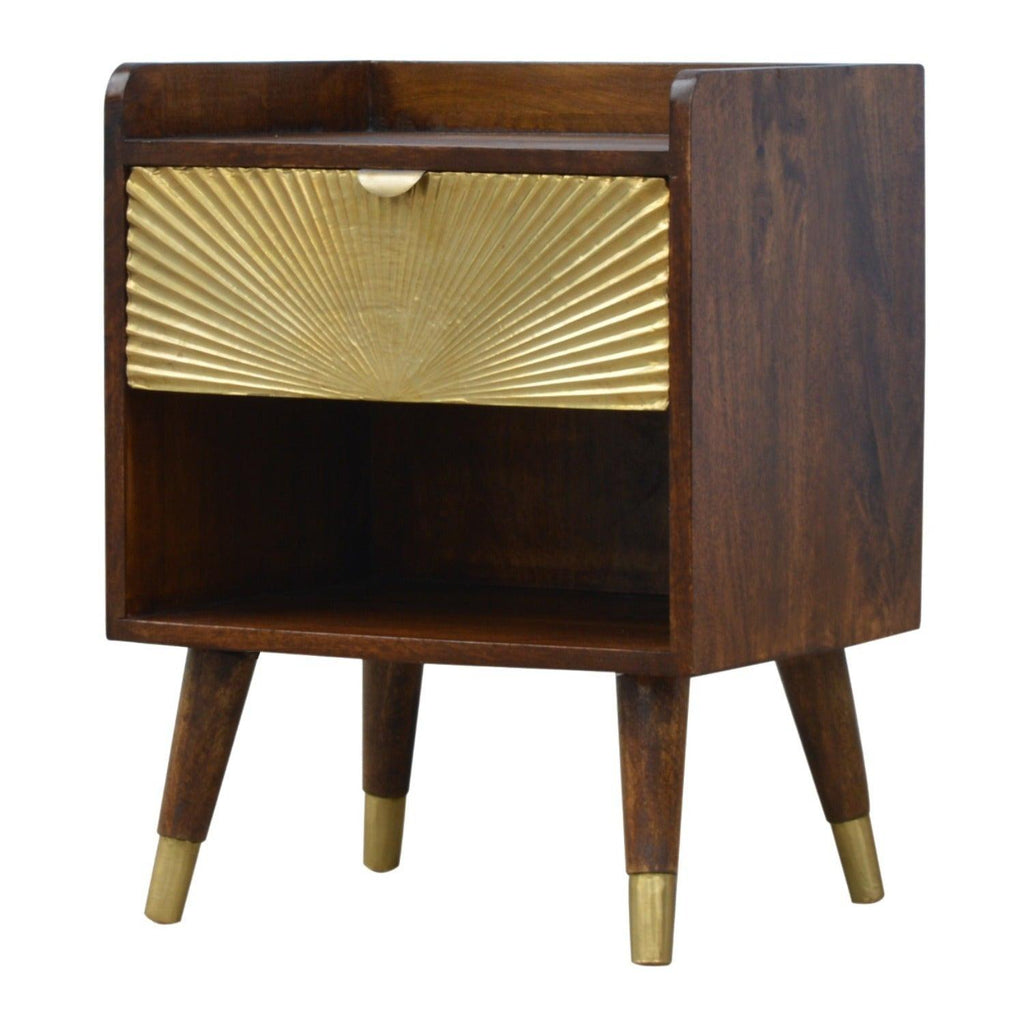 Manila Gold One Drawer nightstand.