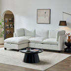 96.5' Sectional Couch with Ottoman for Living Room.
