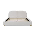 Queen Size Upholstered Bed Frame - Modern Minimalist Design.