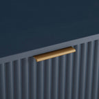 Dumbo 20' Fluted Nightstand in Midnight Blue (2-Drawer)