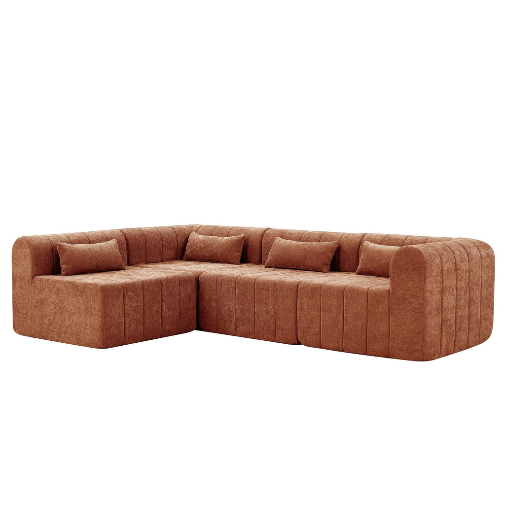 145.5 Inch Modular Sectional Sofa - Versatile Seating Solution.