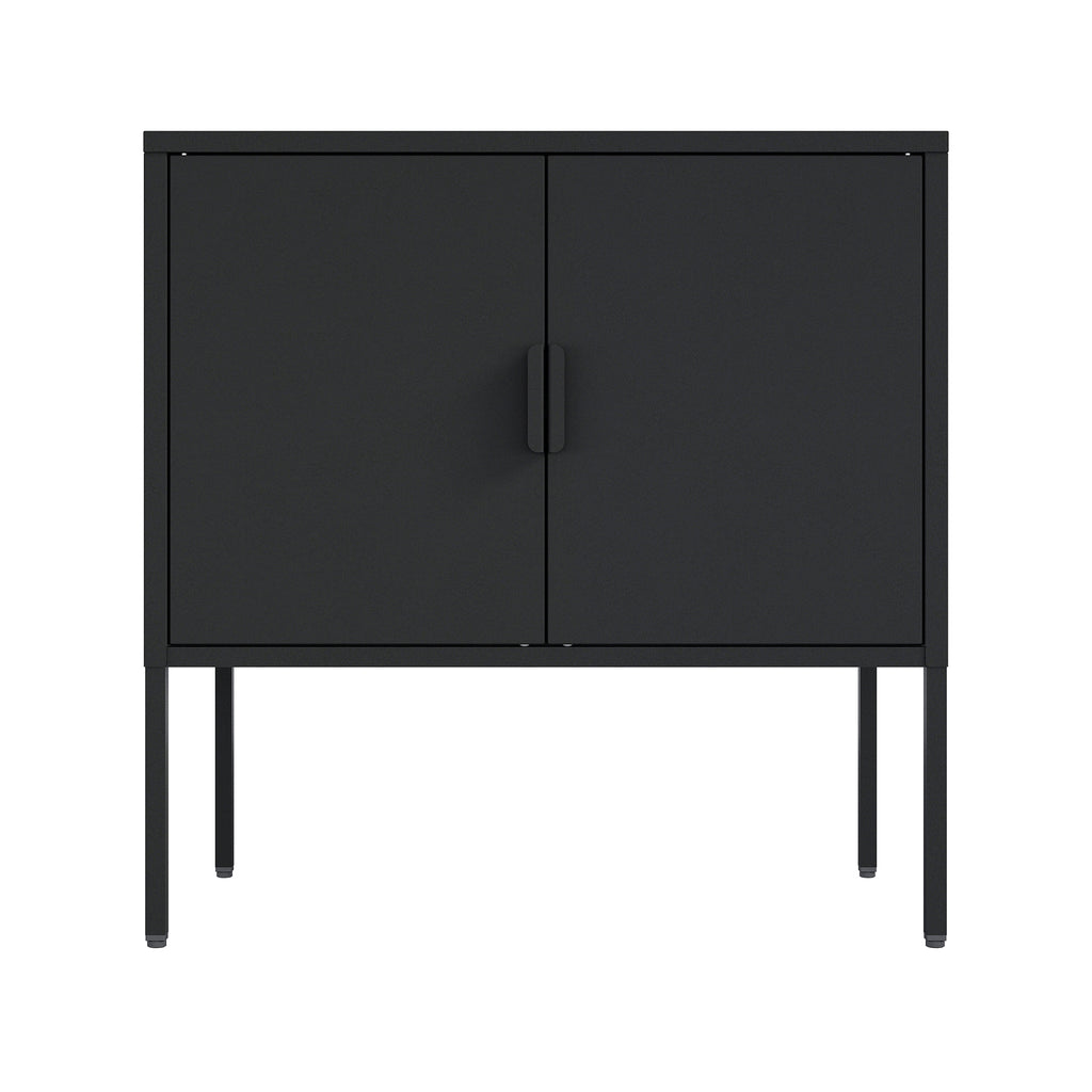 Ava 24' Metal Accent Cabinet in Black