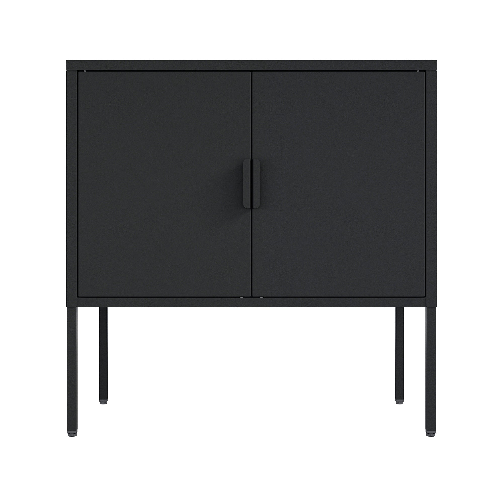 Ava 24' Metal Accent Cabinet in Black