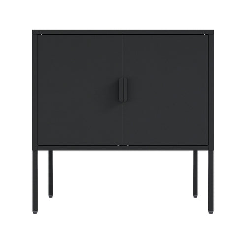 Ava 24' Metal Accent Cabinet in Black