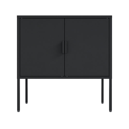 Ava 24' Metal Accent Cabinet in Black