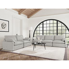 Hollander Grey Power Reclining Sofa with Comfort Features.