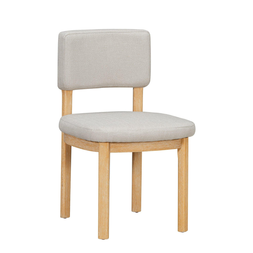 TREXM Farmhouse Wood Dining Table Set for 6 with Chairs.