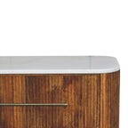 Solid Wood Marble Chest for Bedroom.