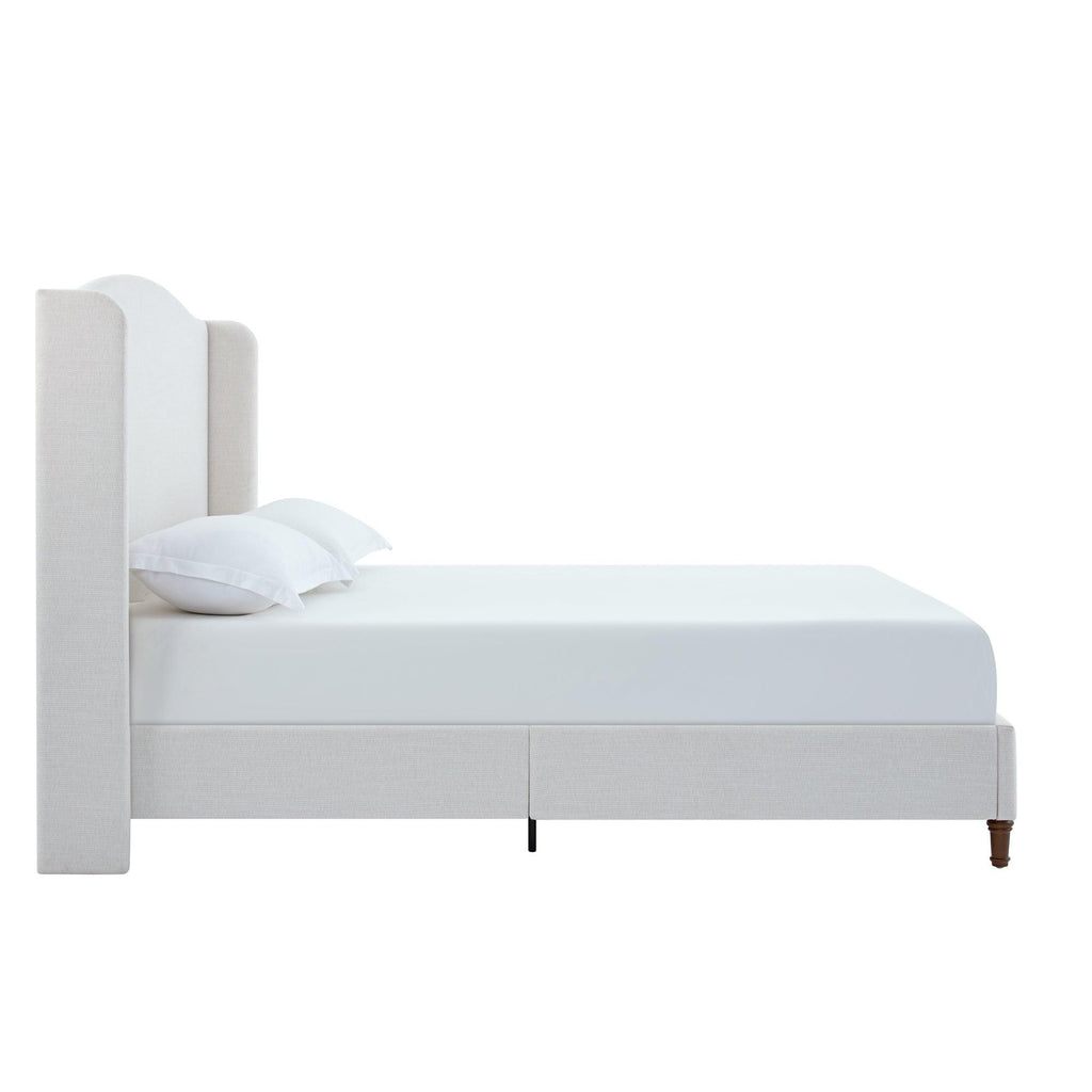 Minimalist Upholstered Queen Bed with 54' Headboard.