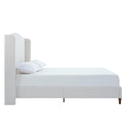 Minimalist Upholstered Queen Bed with 54' Headboard.