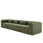 Green Modular Sectional Sofa - 145.5 Inch Design.