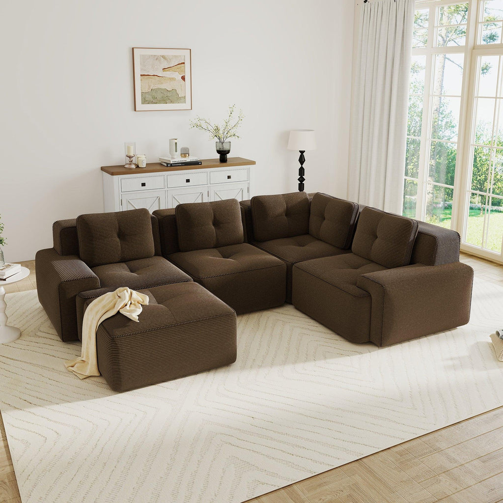 Modular Sectional Sofa for Versatile Living Room Seating.