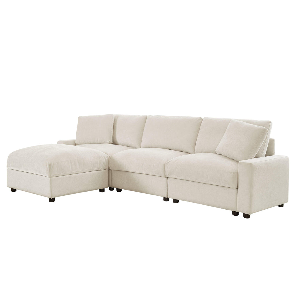 Modular Sectional Sofa with Storage for Living Room.