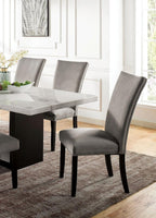 Marble Top Dining Table Set with 6 Chairs.