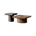 Wood Nesting Coffee Table Set for Versatile Living Room Use.